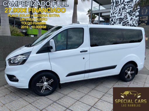 FORD TRANSIT CUSTOM KOMBI FT320 L1 TREND 2.0TDCI 105CV CAMPERIZADA FULL