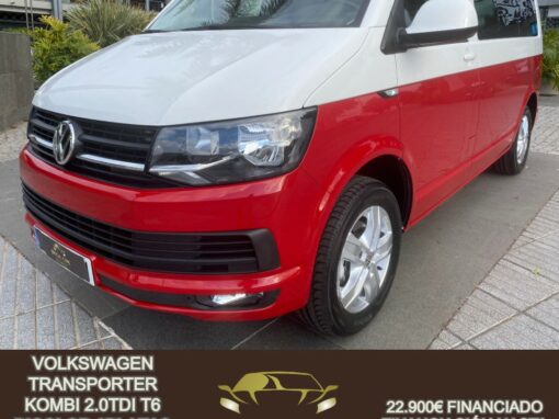 VOLKSWAGEN TRANSPORTER KOMBI 2.0TDI T6 BICOLOR 6PLAZAS 115CV 2017 FURGOMANIA