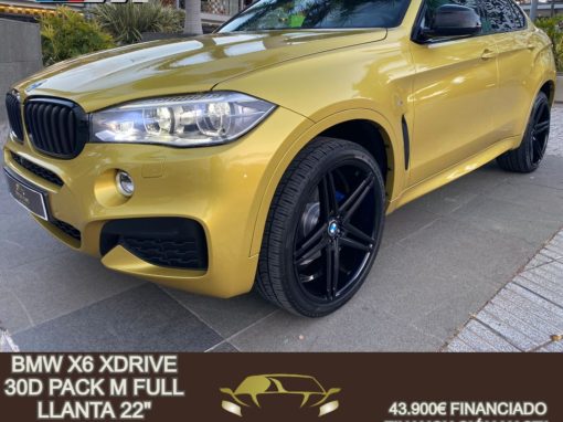 BMW X6 XDRIVE 30D PACK M FULL LLANTA 22″