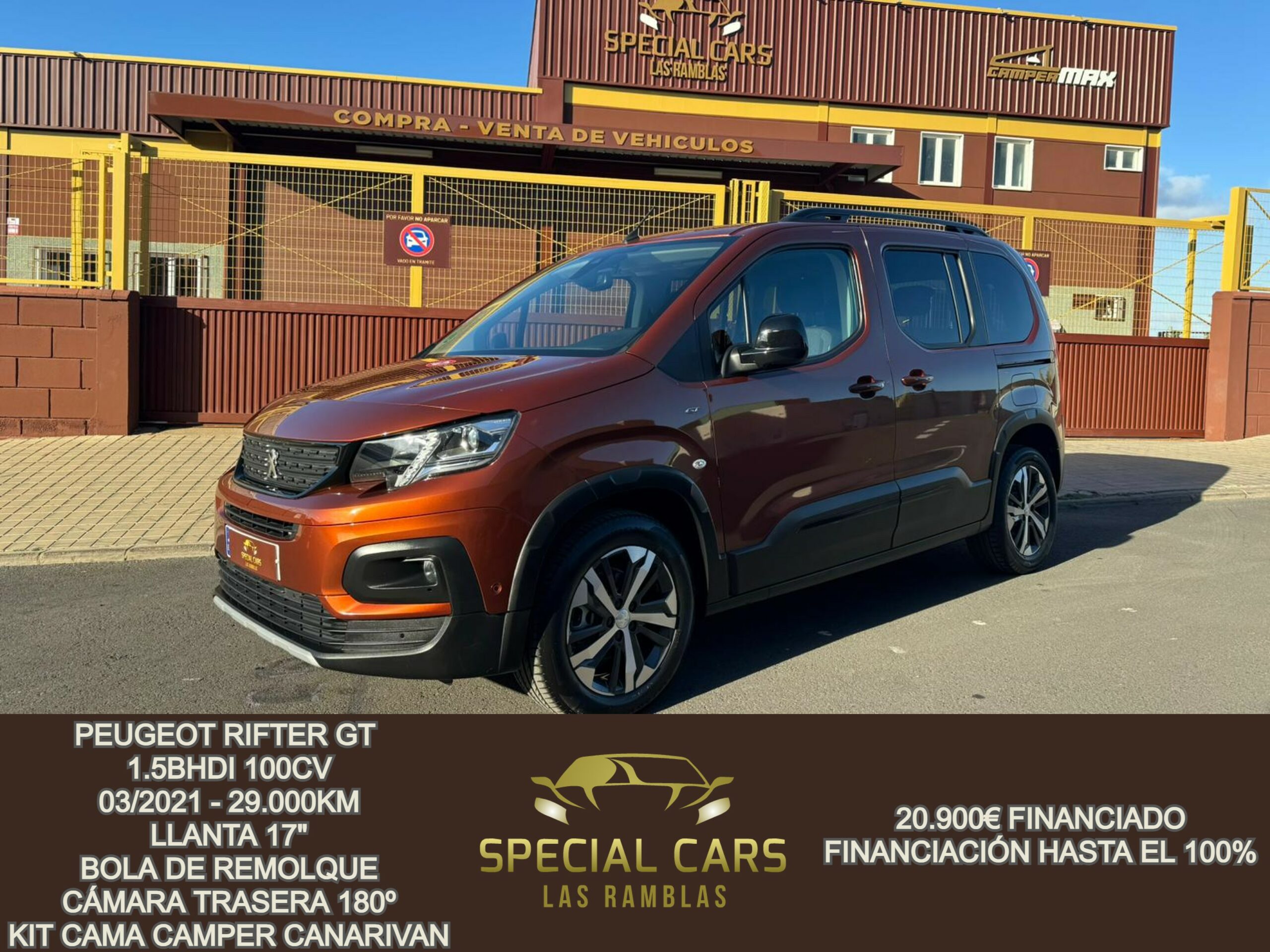PEUGEOT RIFTER GT 1.5BHDI 100CV