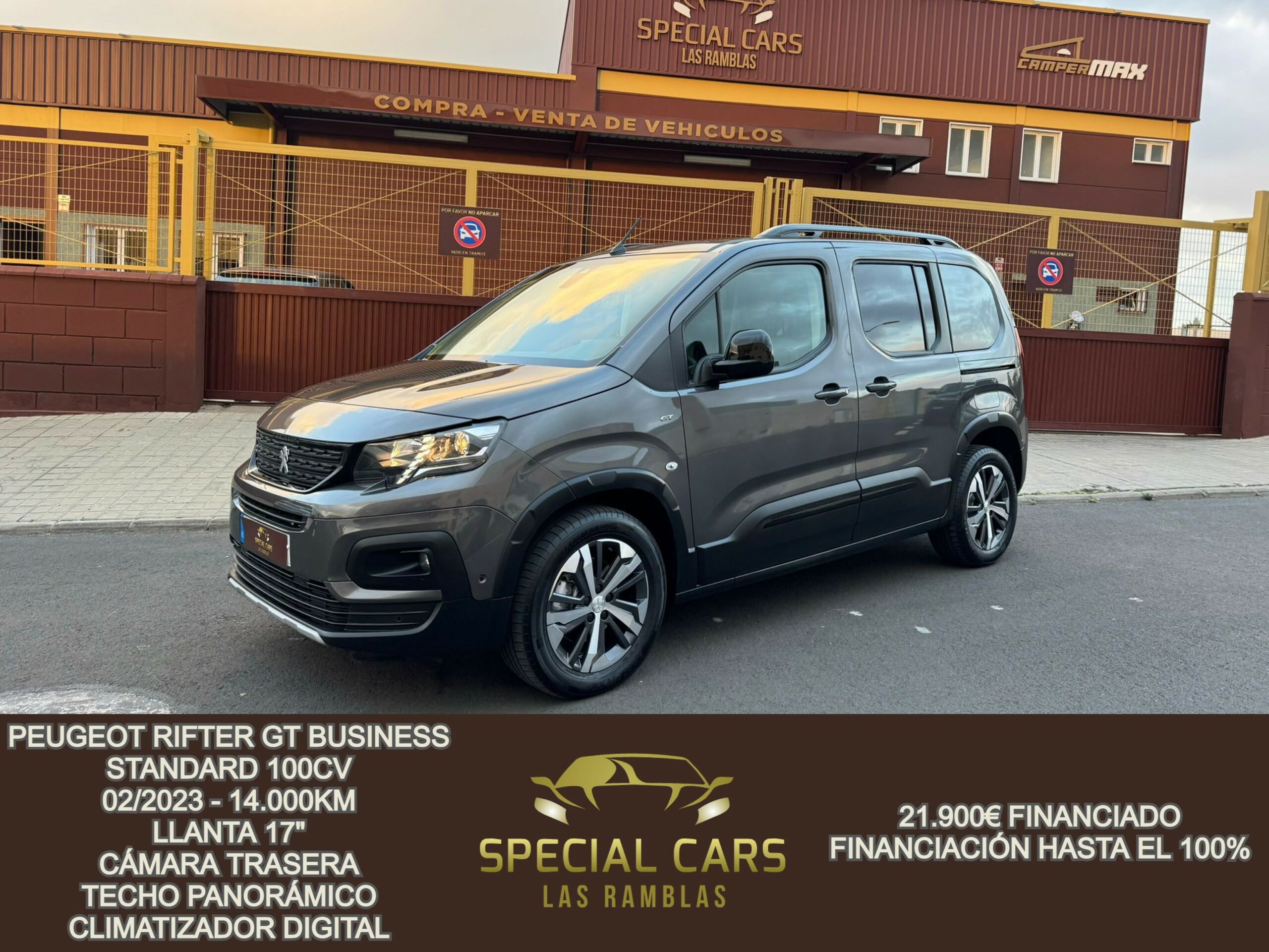 PEUGEOT RIFTER GT BUSINESS STANDARD 100CV