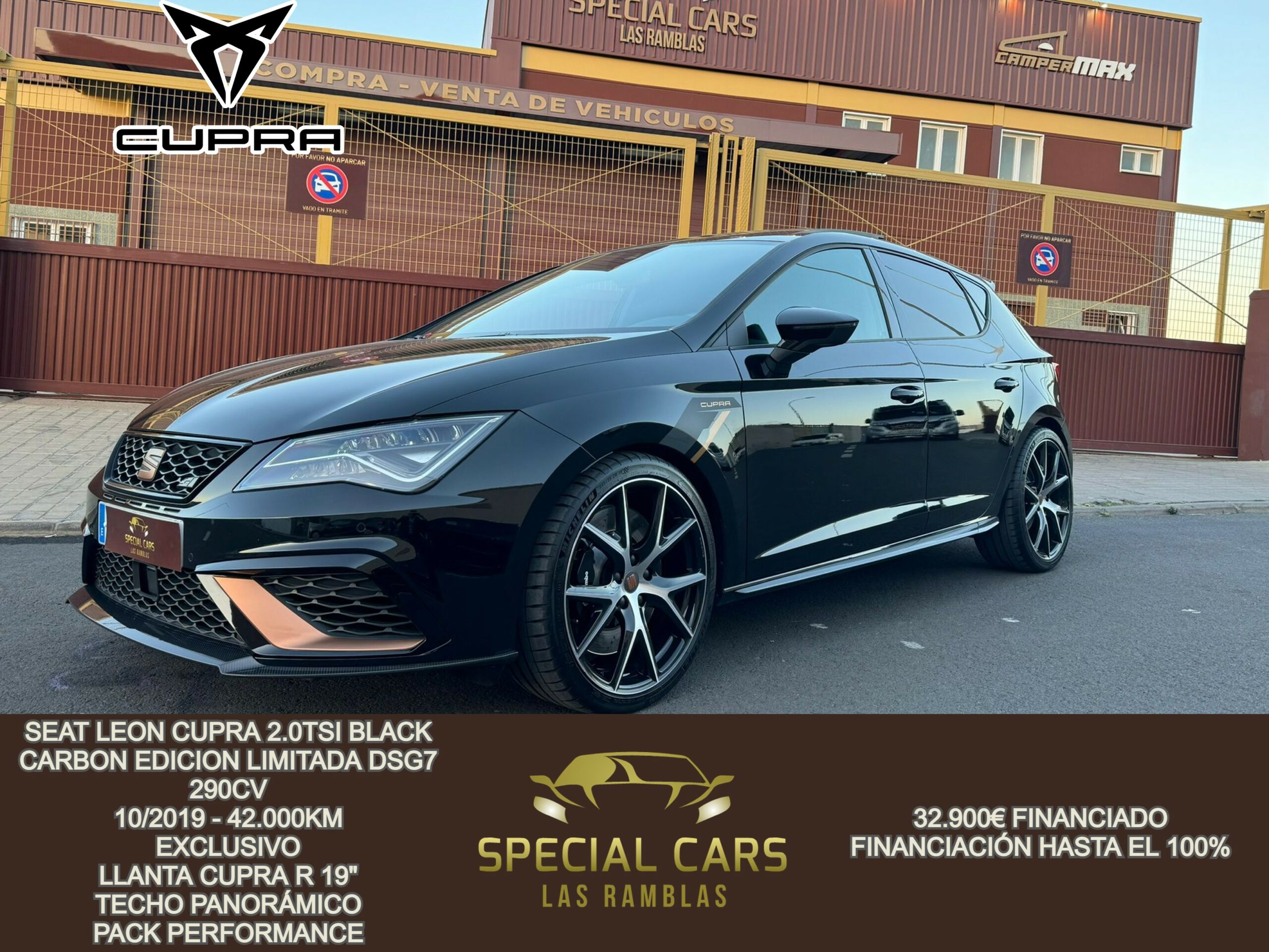 SEAT LEON CUPRA 2.0TSI BLACK CARBON EDICION LIMITADA DSG7 290CV