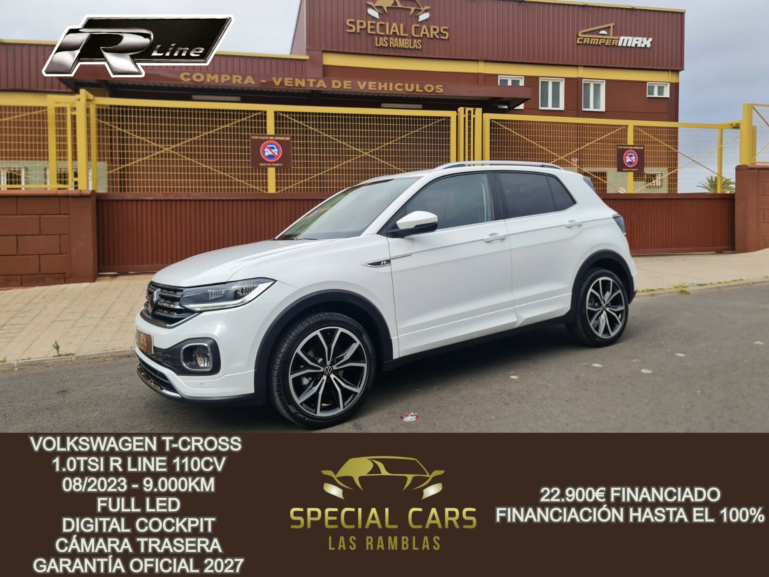 VOLKSWAGEN T-CROSS 1.0TSI RLINE 110CV